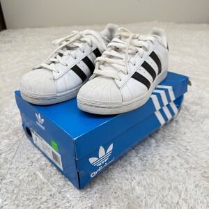 Adidas Superstar Sneakers Men's 7 Iconic 3-Stripe Low Top Casual Shoes Street